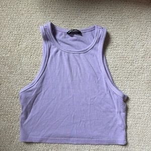 3/$25 purple ribbed tank top